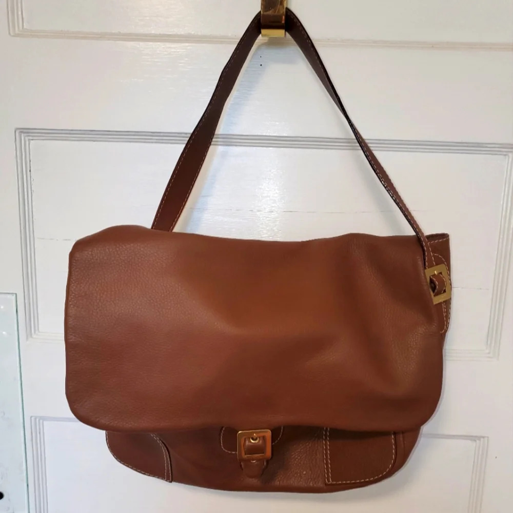 kate spade Brown Leather Satchel Shoulder Bag